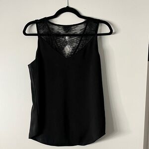 Express Black Lace Yoke Camisole Top
